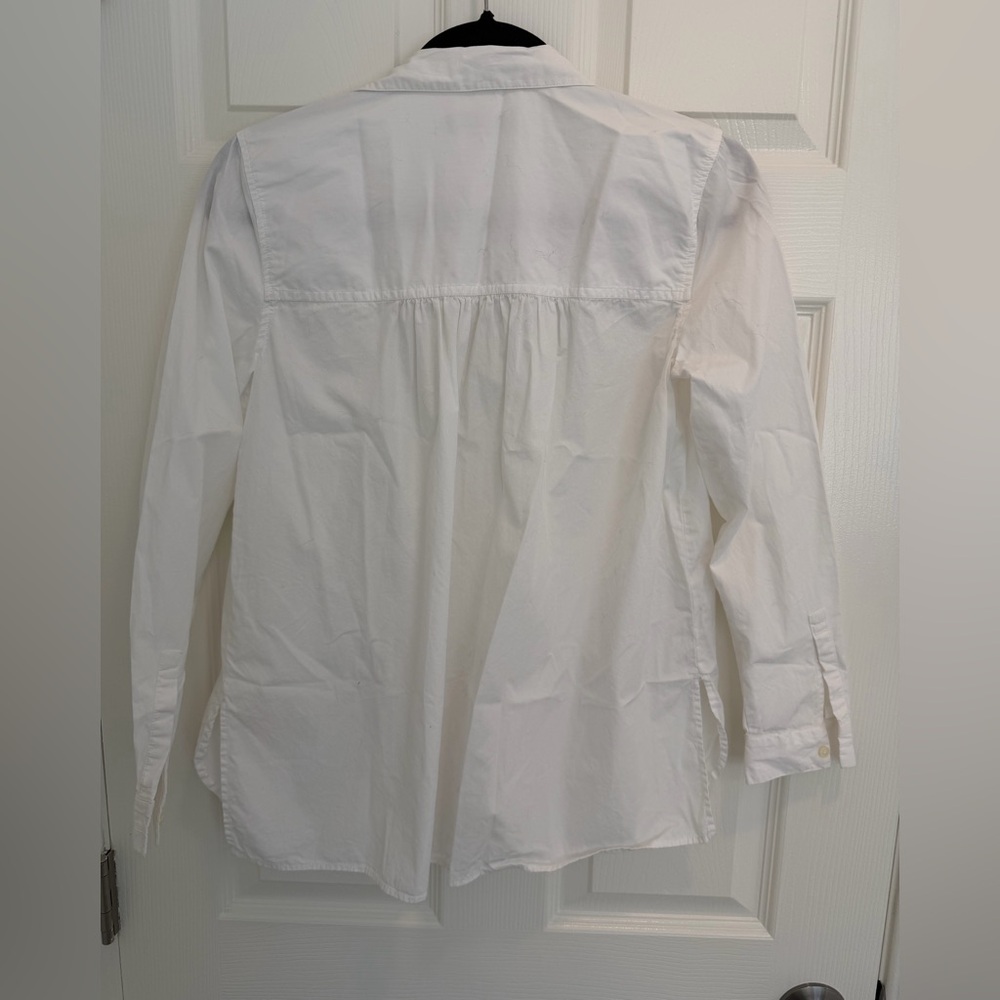 Loft White Petite Button-Down Blouse - image 5